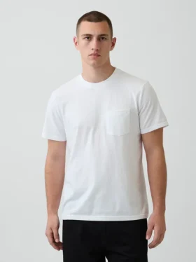 Adult Organic Cotton Pocket T-Shirt