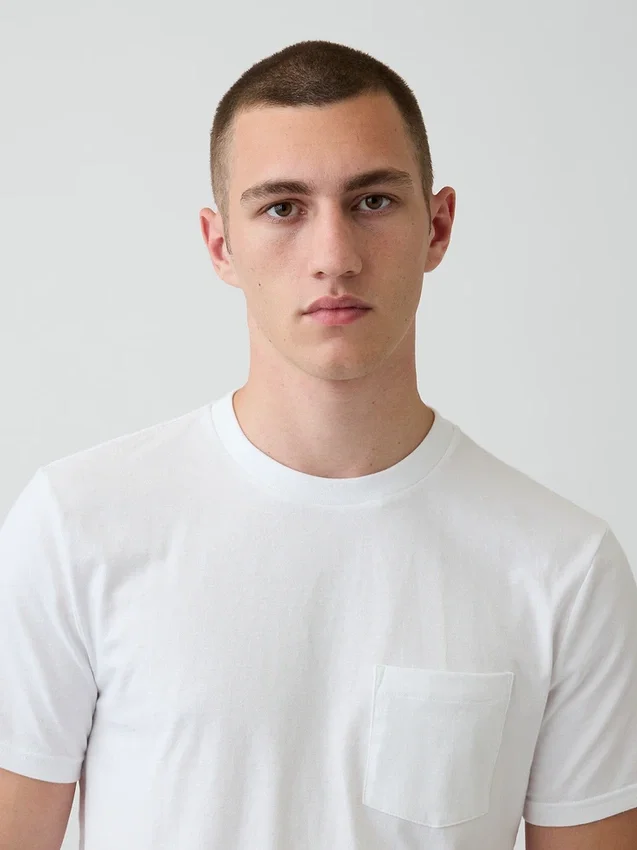 Adult Organic Cotton Pocket T-Shirt