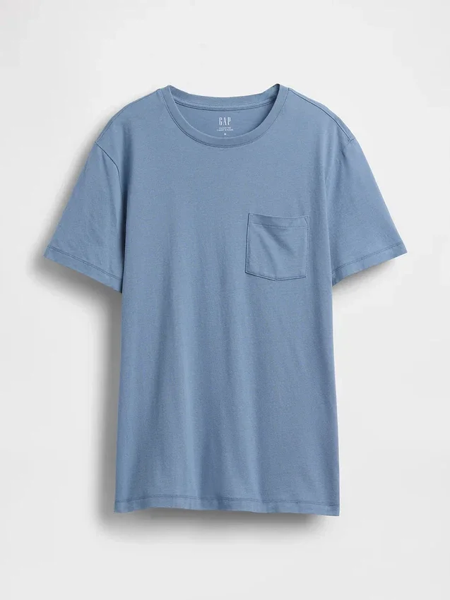 Adult Organic Cotton Pocket T-Shirt
