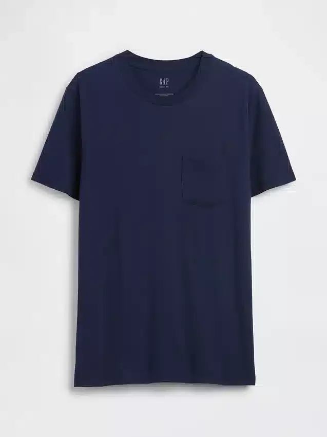 Adult Organic Cotton Pocket T-Shirt