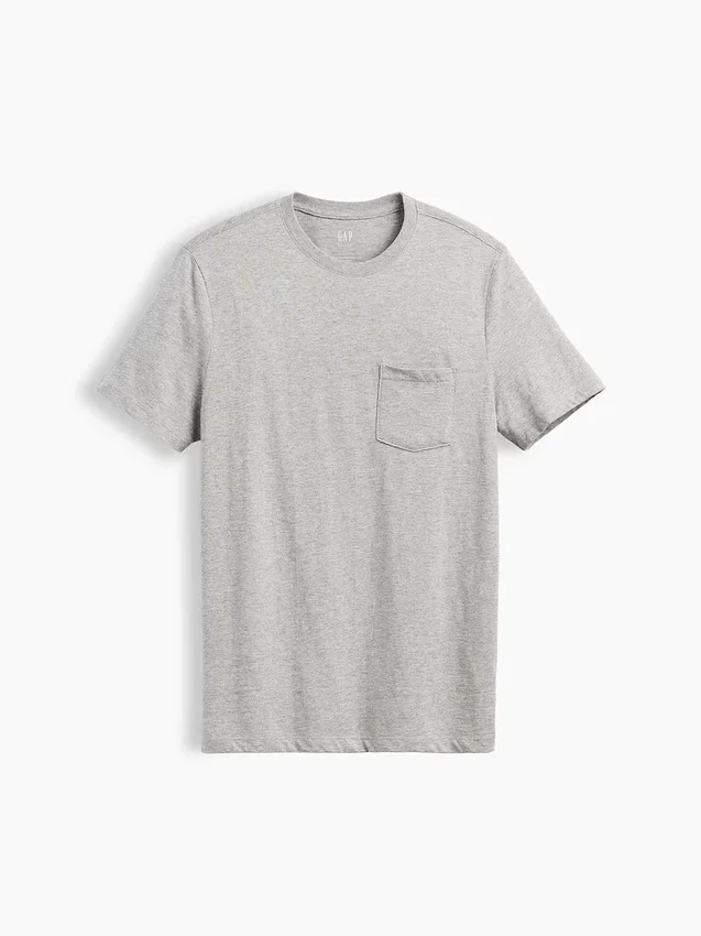 Adult Organic Cotton Pocket T-Shirt