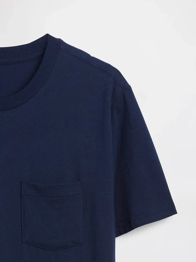 Adult Organic Cotton Pocket T-Shirt