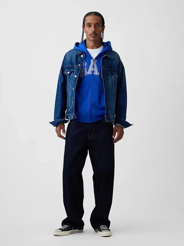 Adult Vintagesoft Arch Logo Zip Hoodie