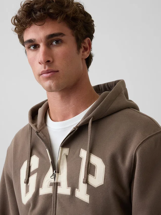 Adult Vintagesoft Arch Logo Zip Hoodie