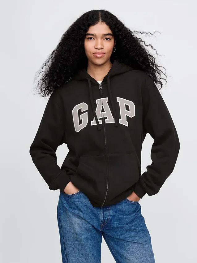 Adult Vintagesoft Arch Logo Zip Hoodie