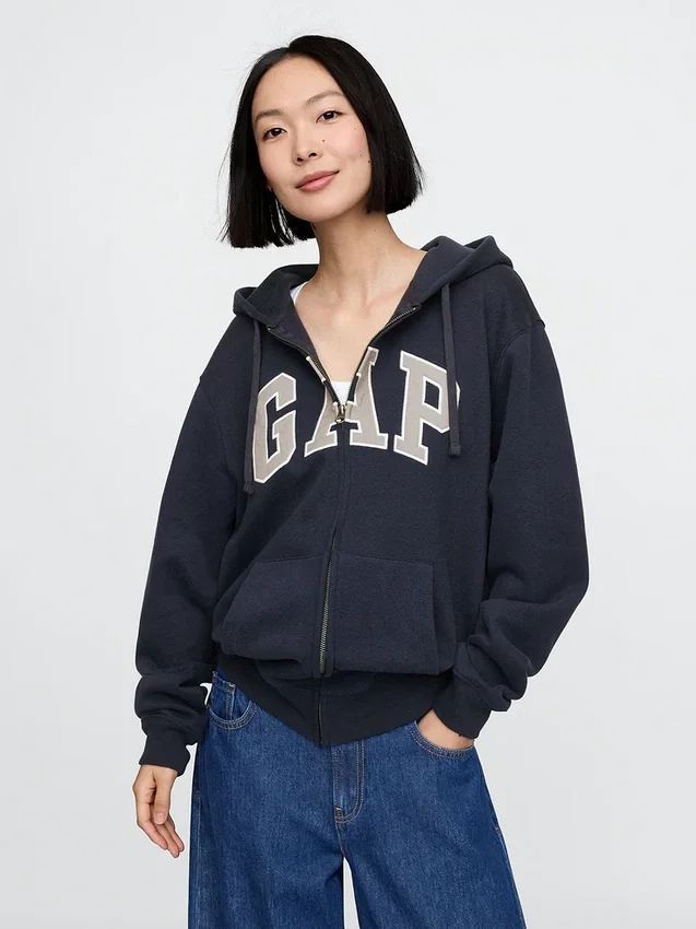 Adult Vintagesoft Arch Logo Zip Hoodie