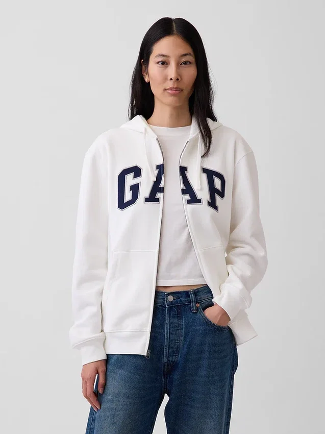 Adult Vintagesoft Arch Logo Zip Hoodie