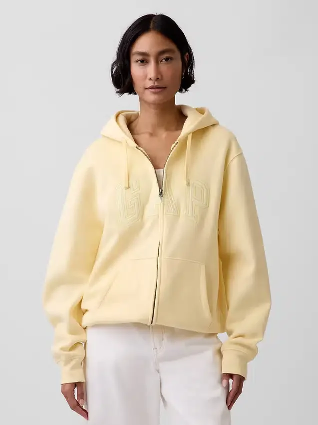 Adult Vintagesoft Arch Logo Zip Hoodie