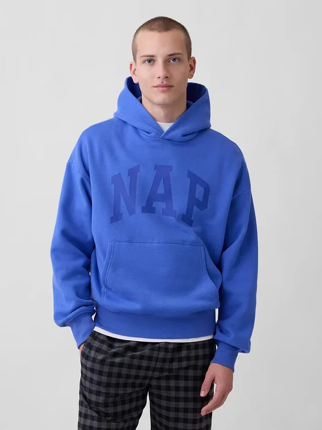 Adult Vintagesoft Nap Logo Hoodie
