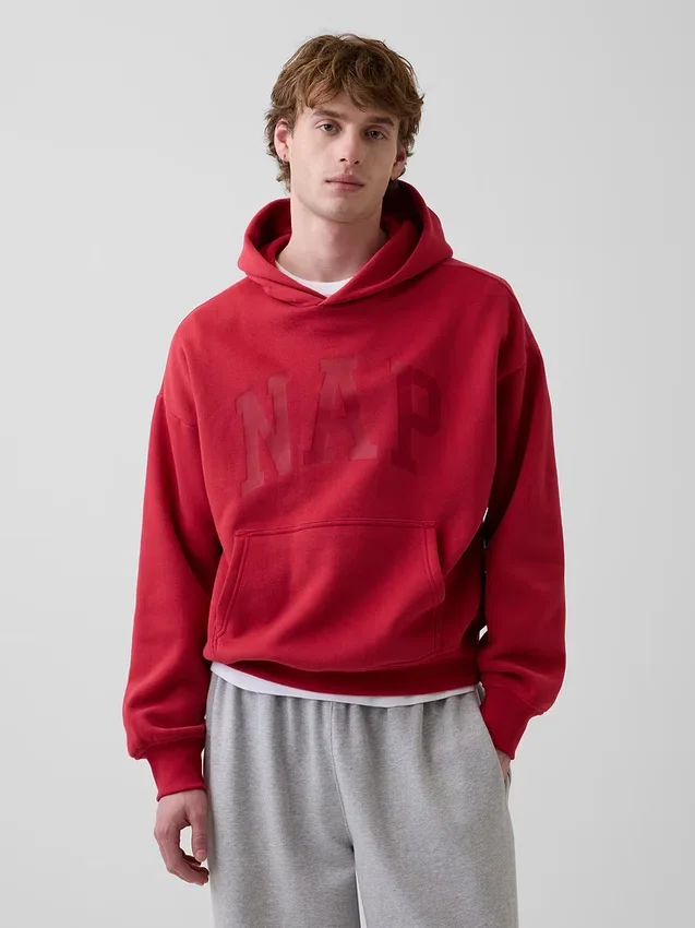 Adult Vintagesoft Nap Logo Hoodie