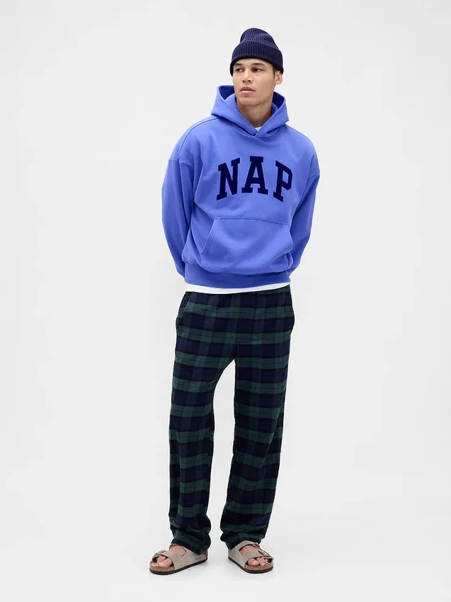 Adult Vintagesoft Nap Logo Hoodie