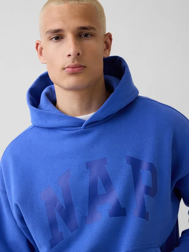 Adult Vintagesoft Nap Logo Hoodie