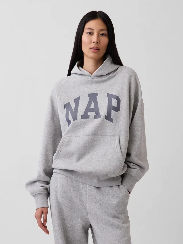 Adult Vintagesoft Nap Logo Hoodie