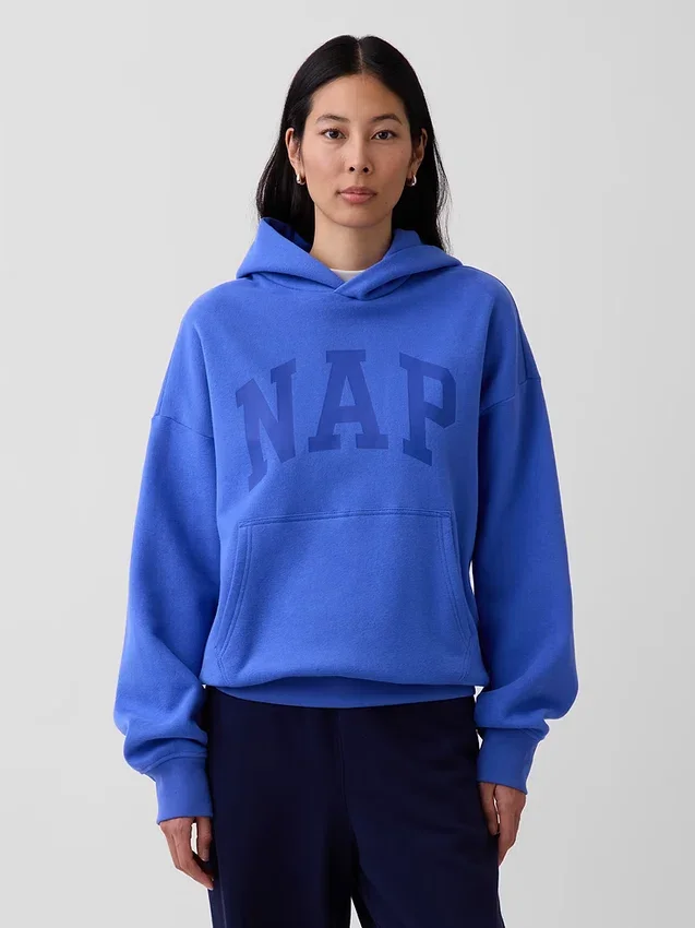 Adult Vintagesoft Nap Logo Hoodie