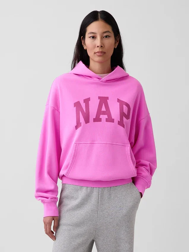 Adult Vintagesoft Nap Logo Hoodie