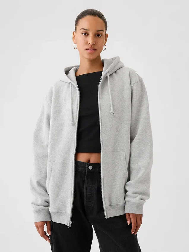 Adult Vintagesoft Relaxed Zip Hoodie