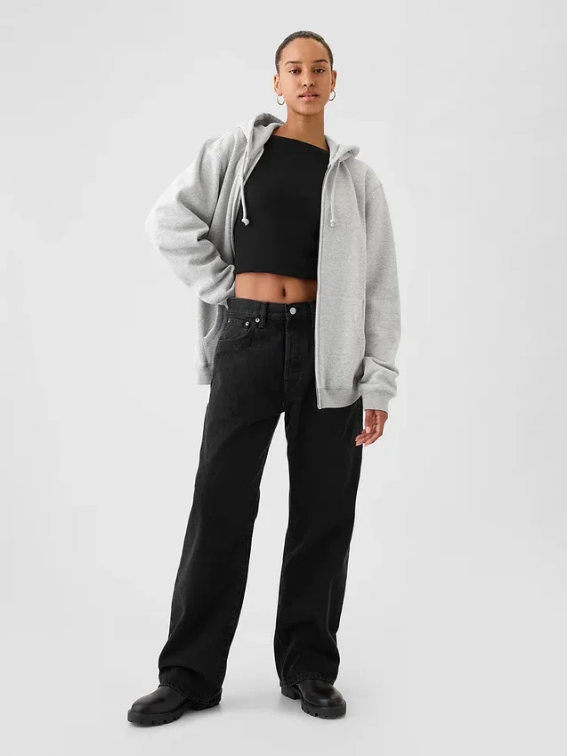 Adult Vintagesoft Relaxed Zip Hoodie