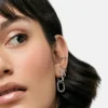 Ana Luisa Ash Silver Double Hoop Earrings