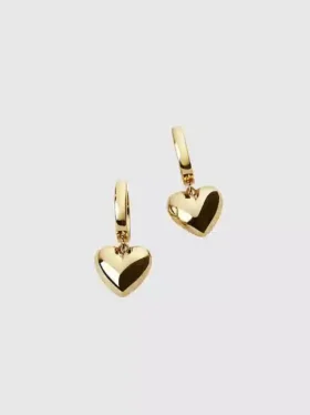 Ana Luisa Jessica Puffed Heart Hoops