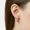 Ana Luisa Jessica Puffed Heart Hoops