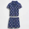 Baby Brannan Bear Pique Polo Outfit Set