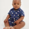 Baby Brannan Bear Pique Polo Outfit Set