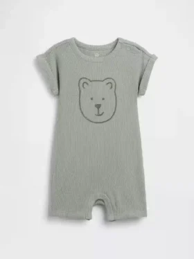 Baby Brannan Bear Waffle Shorty One-Piece