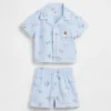 Baby Cotton Gauze Cabana Outfit Set