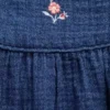 Baby Cotton Gauze Denim Bubble Bodysuit