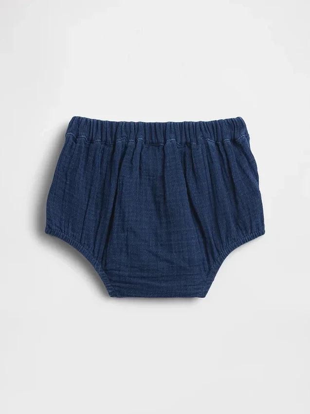 Baby Cotton Gauze Denim Sailor Bloomers