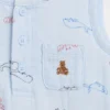 Baby Cotton Gauze Henley Pocket Tank Bodysuit