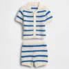 Baby Crochet Stripe Outfit Set