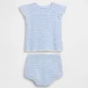 Baby Crochet Stripe Outfit Set