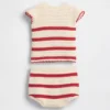 Baby Crochet Stripe Outfit Set