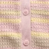 Baby Crochet Stripe Vest Outfit Set