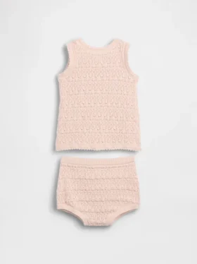 Baby Crochet Tank Outfit Set