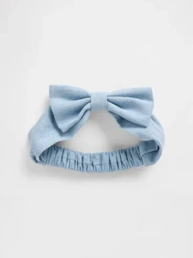 Baby Denim Bow Headband