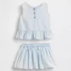 Baby Denim Bow Outfit Set