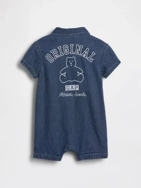 Baby Denim Gap Logo Shorty One-Piece
