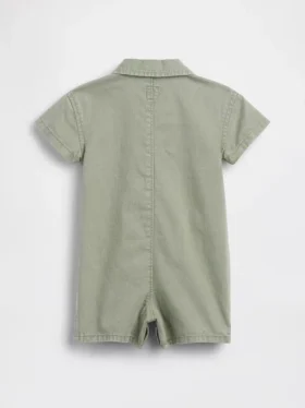 Baby Denim Pocket Shorty One-Piece