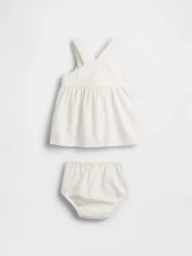 Baby Denim Strawberry Skirtall Set