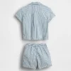 Baby Denim Stripe Outfit Set