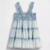 Baby Denim Tiered Dress