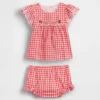 Baby Eyelet Gingham Outfit Set