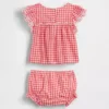 Baby Eyelet Gingham Outfit Set