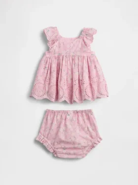 Baby Eyelet Outfit Set
