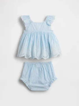 Baby Eyelet Outfit Set