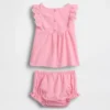 Baby Eyelet Ruffle Outfit Set