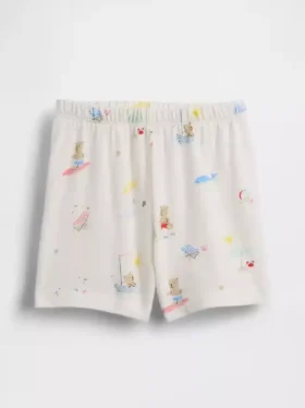 Baby First Favorites Organic Cotton Beach Bear Shorts