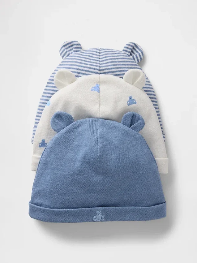 Baby First Favorites Organic Cotton Beanie (3-Pack)